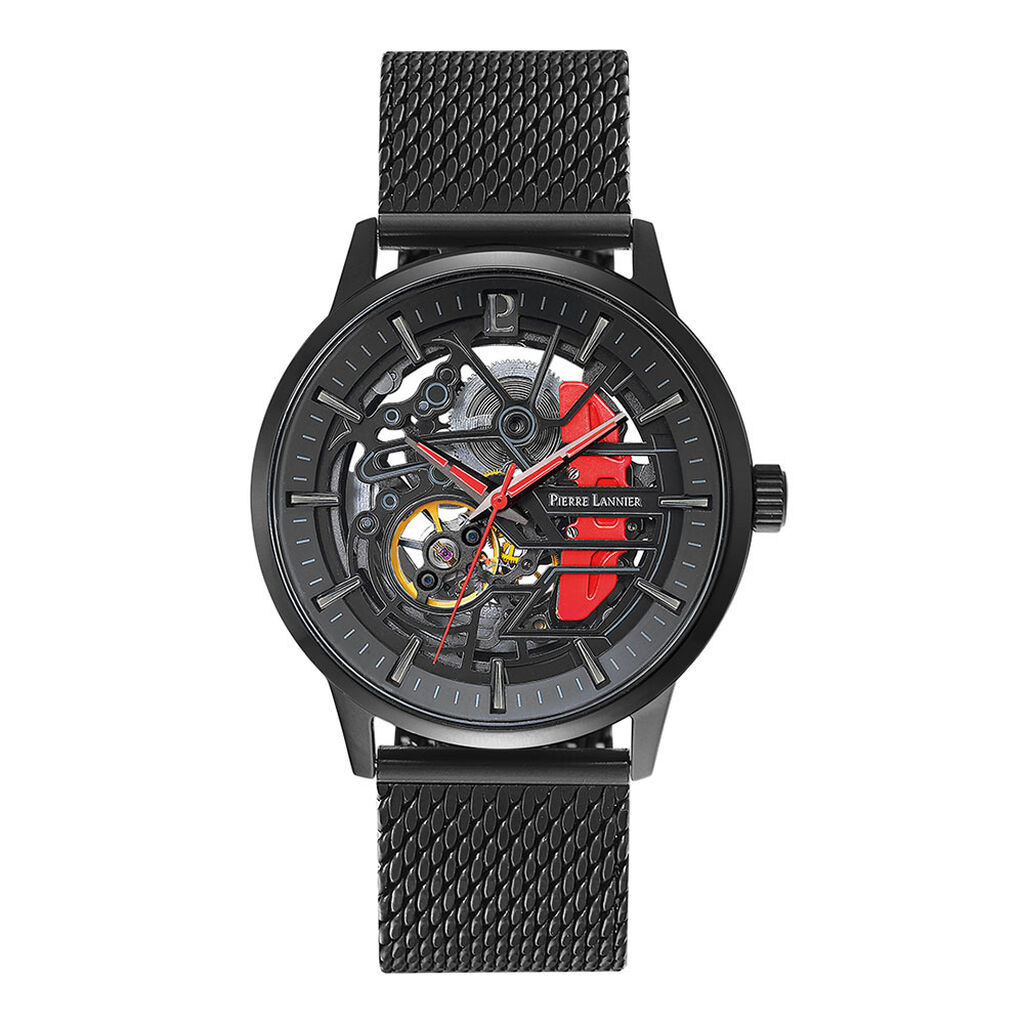 Montre Pierre Lannier Paddock Noir - Montres automatiques Homme | Marc Orian