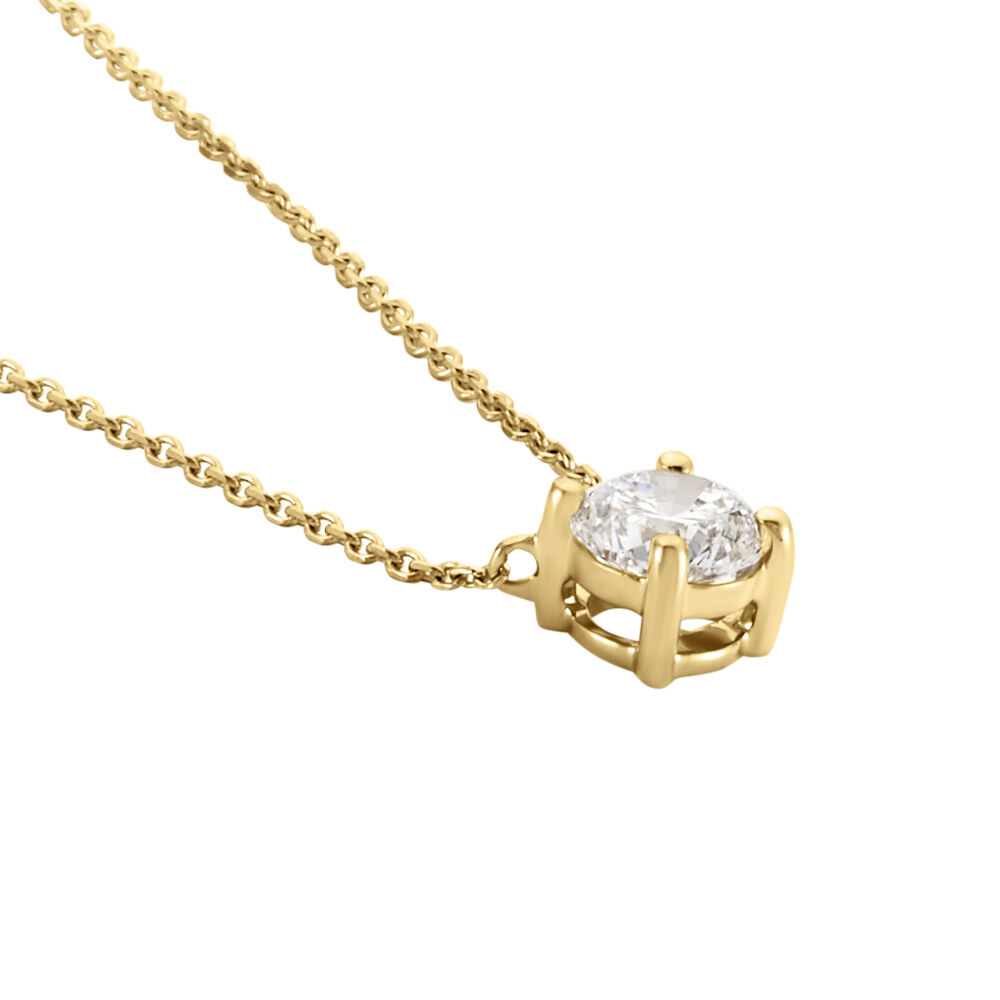 Collier Aphrodite Or Jaune Diamant Synthetique - Colliers avec pierres Femme | Marc Orian