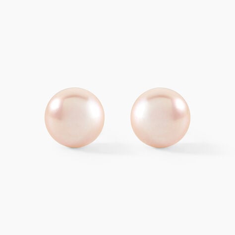 Boucles D'oreilles Puces Ursulina Or Jaune Perle De Culture - Boucles d'oreilles mariage Femme | Marc Orian