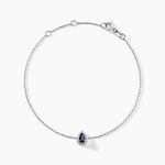 Bracelet Pluie D'Eclat Or Blanc Saphir Et Diamant - Bracelets cha&icirc;nes Femme | Marc Orian