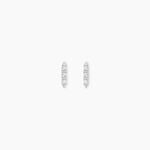 Boucles D'Oreilles Puces Susumu Argent Blanc Oxyde De Zirconium - Puces Femme | Marc Orian