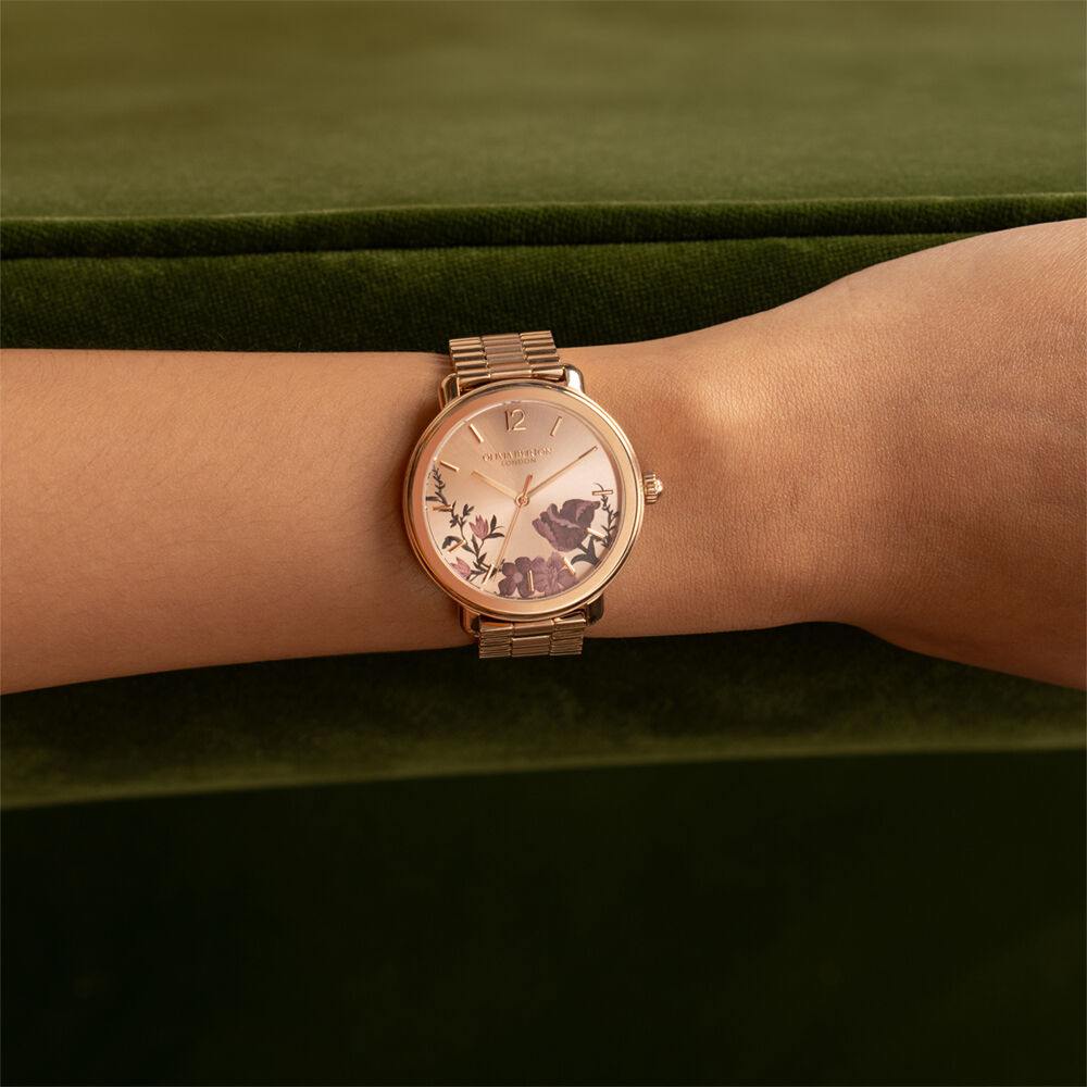 Montre Olivia Burton Vintage Floral Rose - Montres étanches Femme | Marc Orian