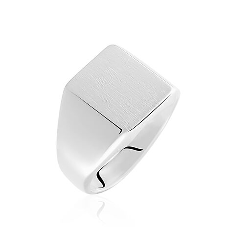 Chevalière Gaspare Argent Blanc - Chevalières Homme | Marc Orian