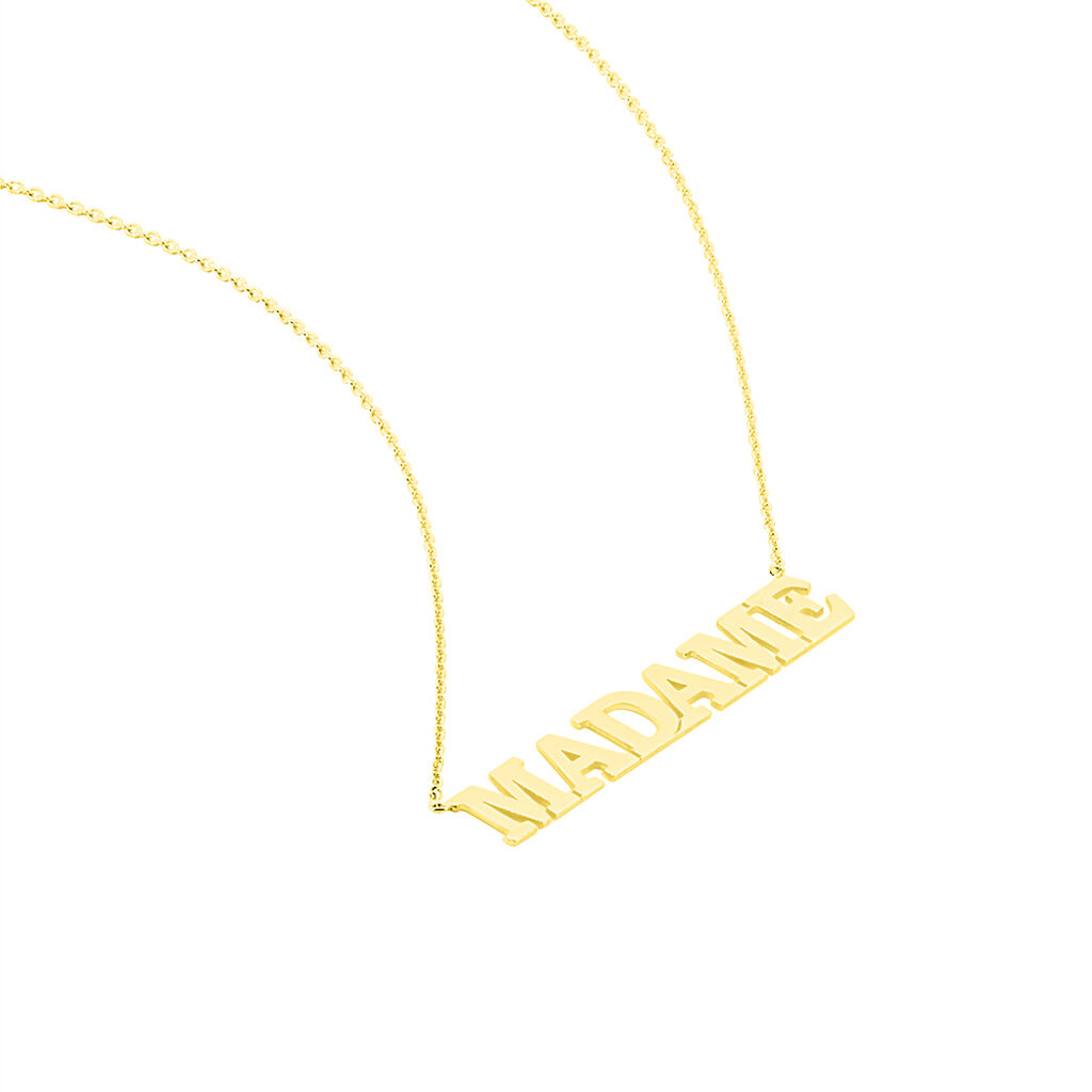 Collier Or Jaune Elynia Message Madame - Colliers Femme | Marc Orian