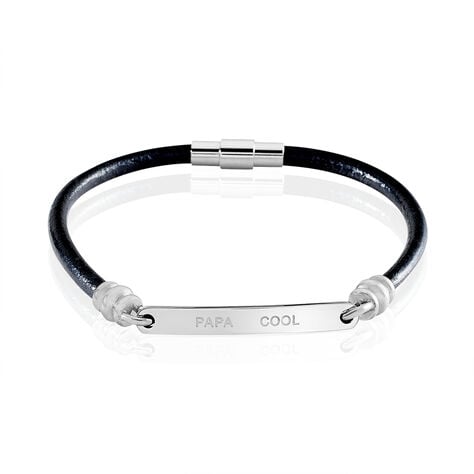 Bracelet Acier Blanc Gaspard - Bracelets cuir Homme | Marc Orian
