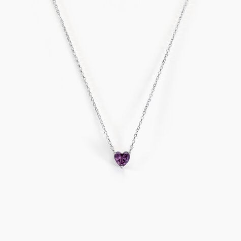 Collier Kelvyn Argent Blanc Oxyde De Zirconium - Colliers avec pierres Femme | Marc Orian