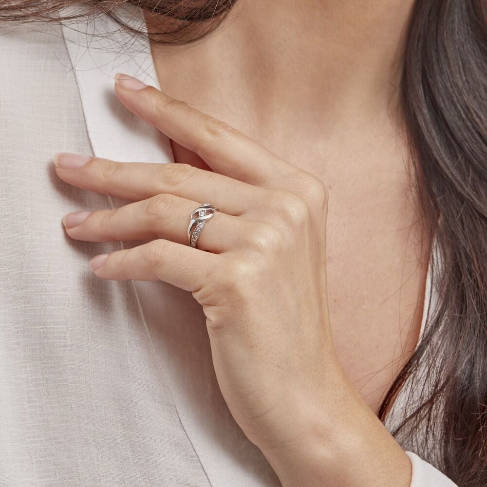 Bague Kayline Argent Oxyde De Zirconium - Bagues avec pierre Femme | Marc Orian