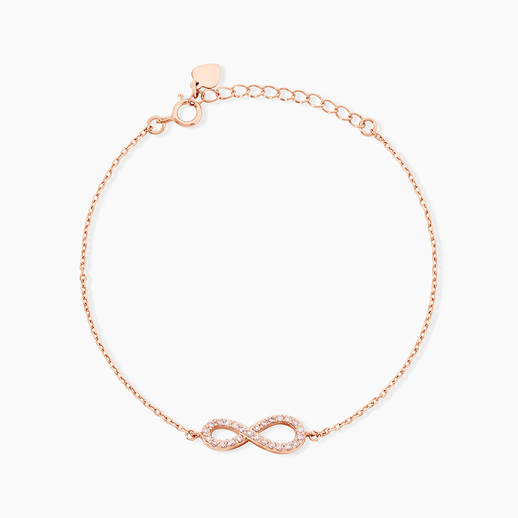 Bracelet Amita Argent Rose Oxyde De Zirconium - Bracelets fantaisie Femme | Marc Orian