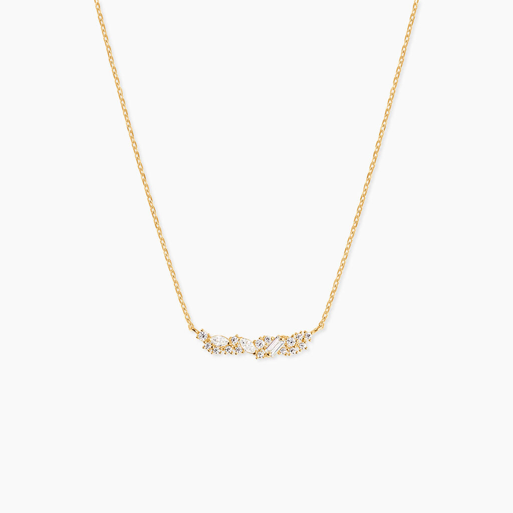 Collier Dietlinde Or Jaune Oxyde De Zirconium - Colliers avec pierres Femme | Marc Orian