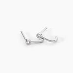 Cr&eacute;oles Kaiko Argent Blanc Oxyde De Zirconium - Cr&eacute;oles Femme | Marc Orian
