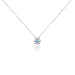 Collier Aurel Argent Blanc Turquoise Oxyde De Zirconium - Colliers avec pierres Femme | Marc Orian