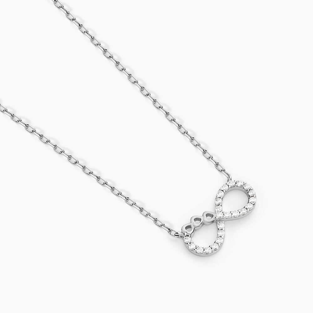 Collier Liviane Argent Blanc Oxyde De Zirconium - Colliers avec pierres Femme | Marc Orian