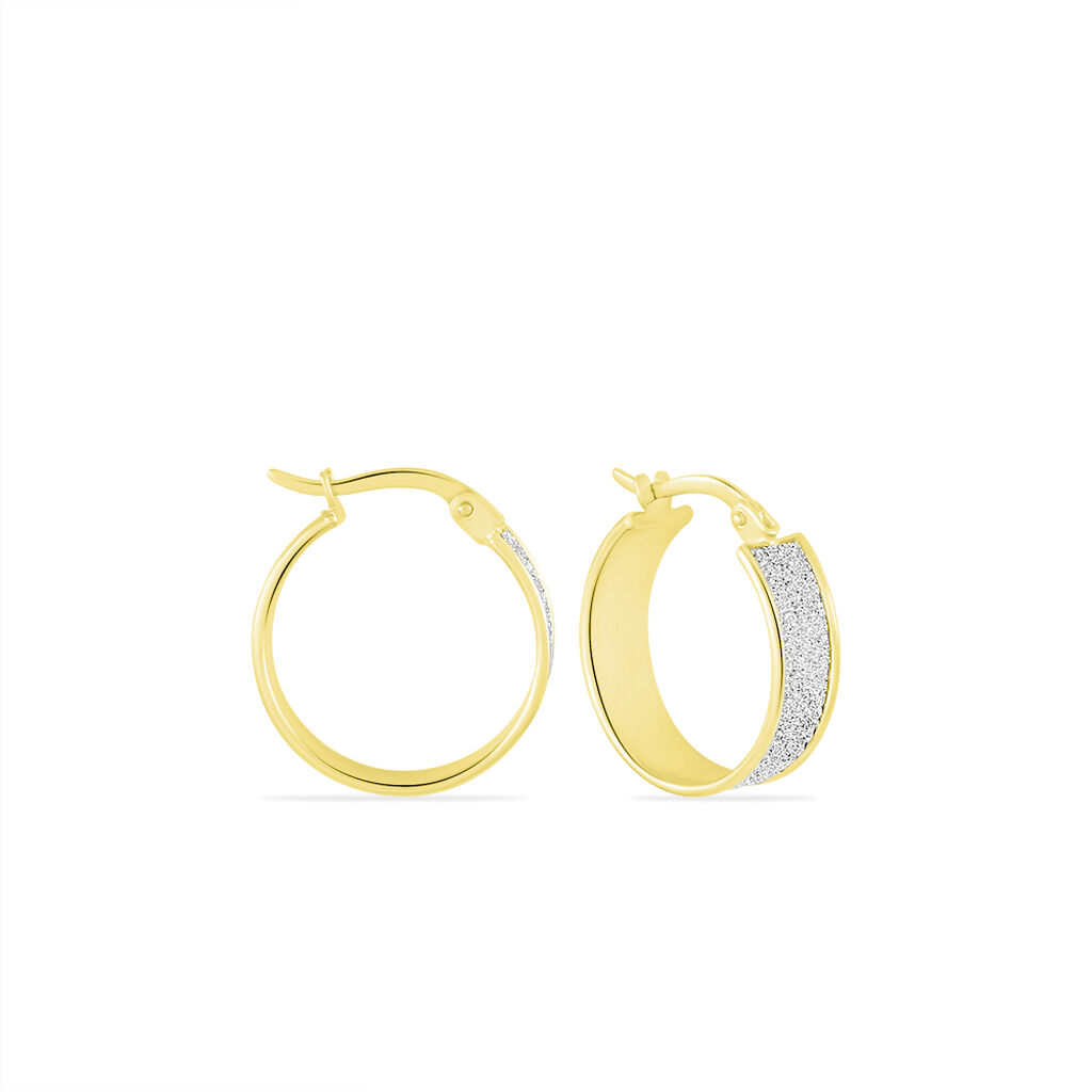 Cr&eacute;oles Lolly Or Bicolore - Cr&eacute;oles Femme | Marc Orian