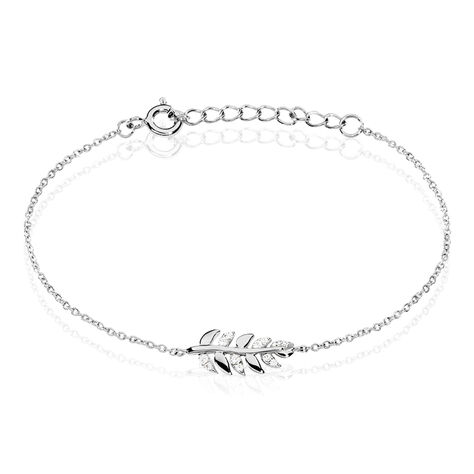 Bracelet Argent Blanc Jade Oxydes De Zirconium Blancs - Sélection Bohème Femme | Marc Orian