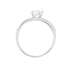 Bague Solitaire Cesarine Or Blanc Oxyde De Zirconium - Solitaires Femme | Marc Orian