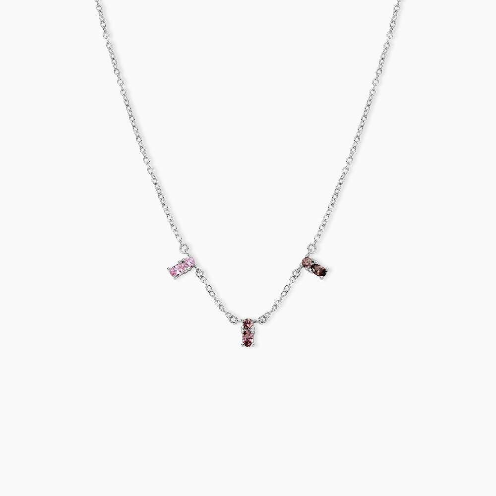 Collier Dion Argent Blanc Oxyde De Zirconium - Colliers avec pierres Femme | Marc Orian