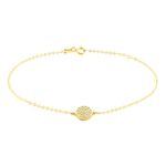 Bracelet Or Jaune Burak Oxyde De Zirconium - Bracelets Medailles Femme | Marc Orian