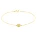 Bracelet Or Jaune Burak Oxyde De Zirconium - Bracelets Medailles Femme | Marc Orian