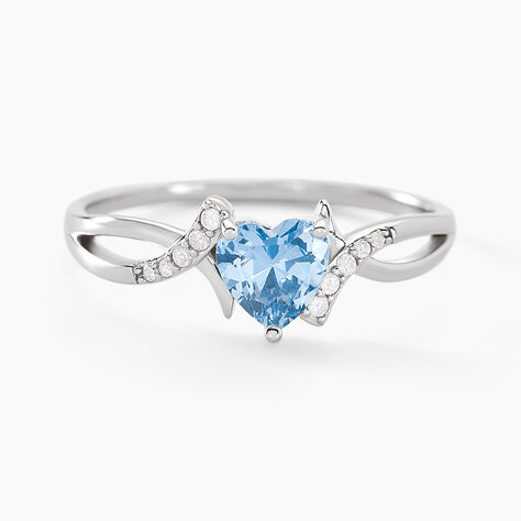Bague Avalon Argent Blanc Oxyde De Zirconium - Solitaires Femme | Marc Orian