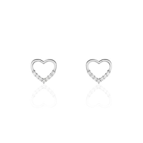 Boucles D'oreilles Puces Budenicus Argent Oxyde De Zirconium - Puces Femme | Marc Orian
