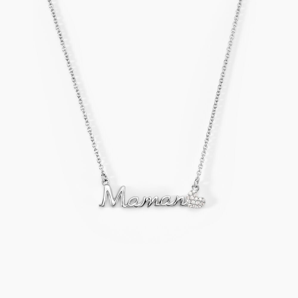 Collier Rera Argent Blanc Oxyde De Zirconium - Colliers avec pierres Femme | Marc Orian