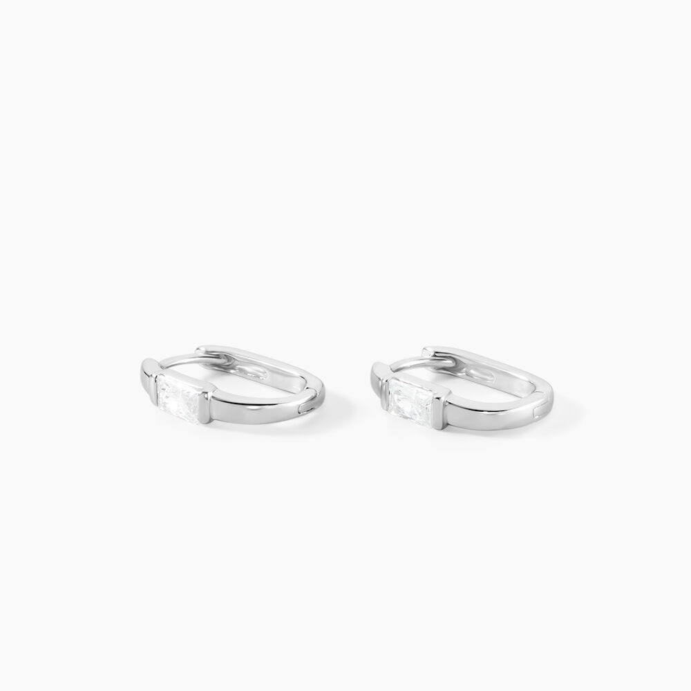 Cr&eacute;oles Celyn Argent Rhodi&eacute; Oxyde De Zirconium - Cr&eacute;oles Femme | Marc Orian