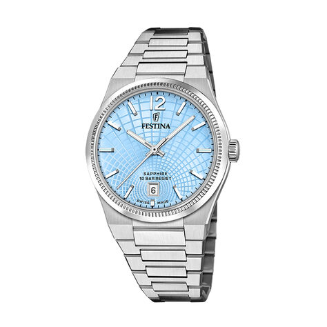 Montre Festina Swiss Made 35 Bleu Sky - Montres &eacute;tanches Femme | Marc Orian
