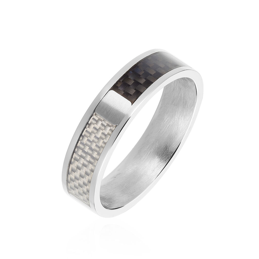 Bague Charazad Acier Blanc - Bijoux fantaisie Homme | Marc Orian
