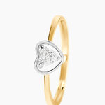 Bague Or Bicolore Goulvena Oxyde De Zirconium - Solitaires Femme | Marc Orian