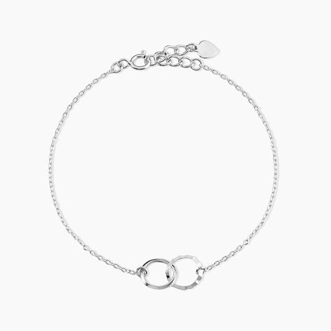 Bracelet Coline Argent Blanc - Bracelets Anneaux Entrelaces Femme | Marc Orian