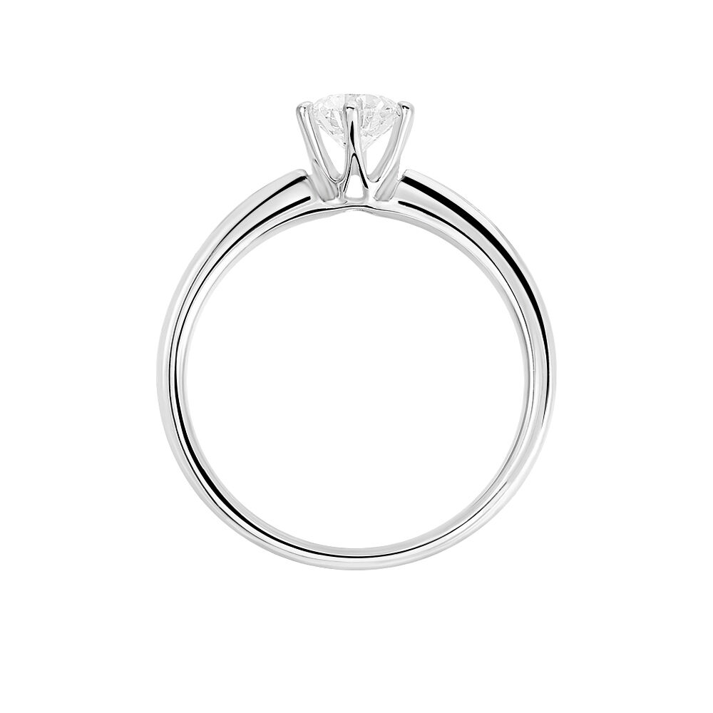 Bague Solitaire Samantha Or Blanc Diamant - Solitaires Femme | Marc Orian