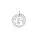 Pendentif Elio G Argent Blanc - Pendentifs Famille | Marc Orian