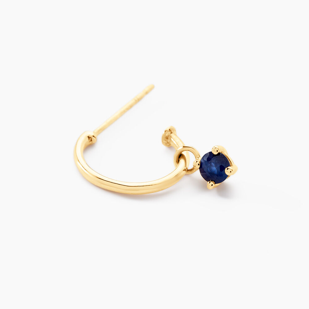 Créole Unitaire Onora Or Jaune Saphir -  Femme | Marc Orian
