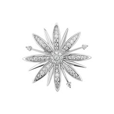 Broche Ana Argent Blanc Oxyde De Zirconium - Broches Femme | Marc Orian