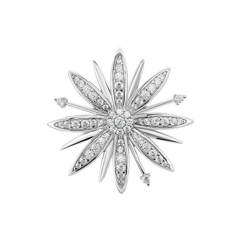 Broche Ana Argent Blanc Oxyde De Zirconium - Broches Femme | Marc Orian