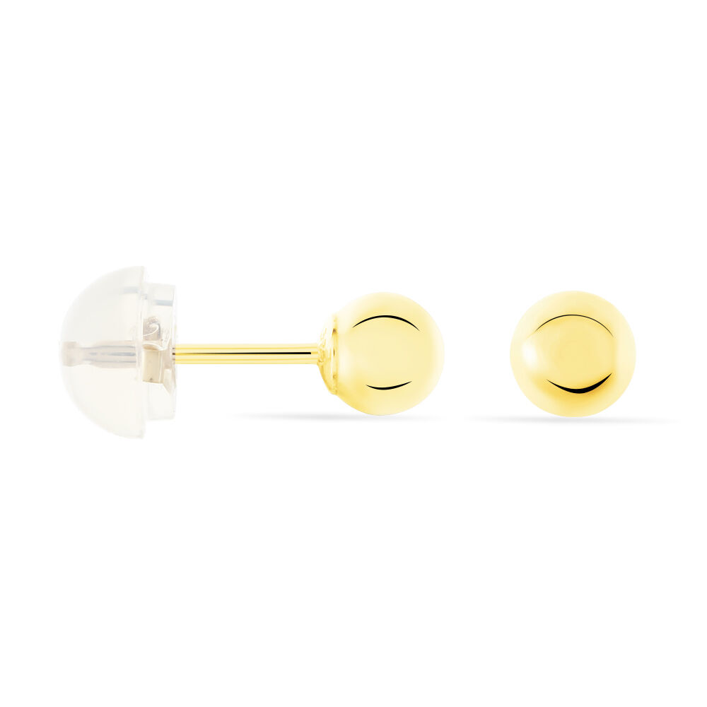 Boucles D'oreilles Puces Fidelia Boule Or Jaune - Puces Femme | Marc Orian