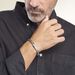 Bracelet Acier Blanc Joffrey - Bracelets cuir Homme | Marc Orian