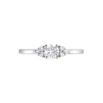 Bague Solitaire Or Blanc Neilina Diamants Synth&eacute;tiques - Solitaires Femme | Marc Orian