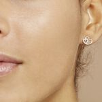 Boucles D'oreilles Puces Marineta Or Jaune Oxyde De Zirconium - Puces Femme | Marc Orian