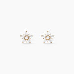 Boucles D'oreilles Puces Wen Or Jaune Oxyde De Zirconium - Puces Famille | Marc Orian