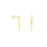 Boucles D'oreilles Pendantes Kristina Or Jaune Oxyde De Zirconium - Pendantes Femme | Marc Orian