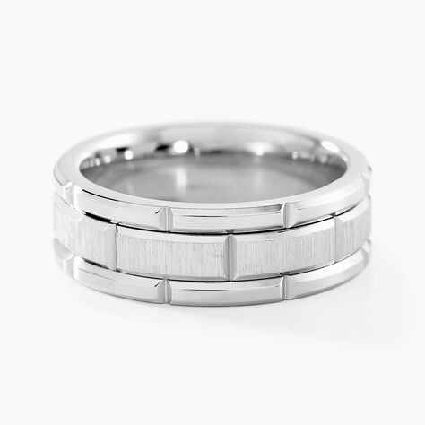 Bague Lark Acier Argenté - Bagues grosses Homme | Marc Orian