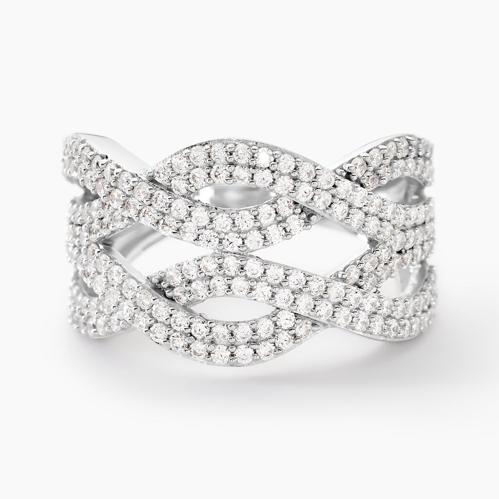 Bague Ireneo Argent Blanc Oxyde De Zirconium - Bijoux fantaisie Femme | Marc Orian