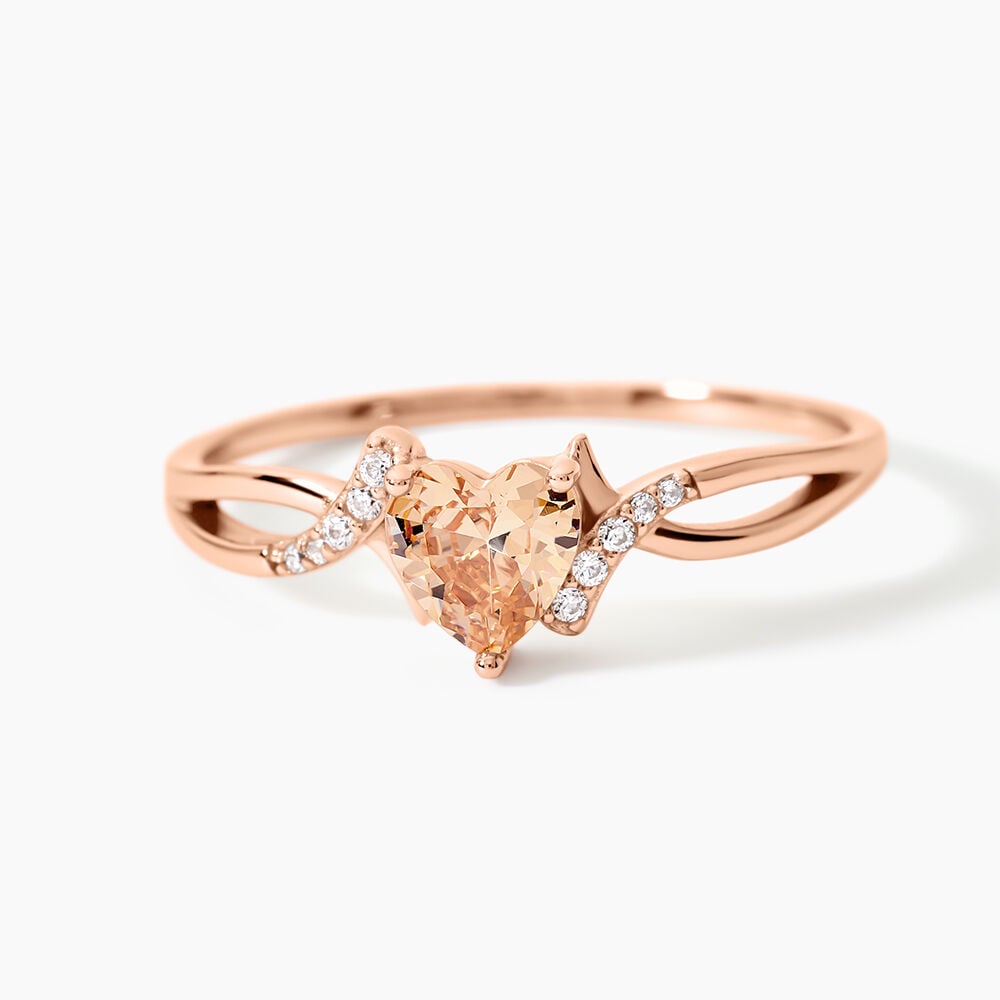 Bague Argent Rose Avalon Oxyde De Zirconium - Bijoux fantaisie Femme | Marc Orian