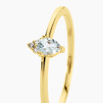 Bague Poem Argent Jaune Topaze Oxyde De Zirconium - Bagues pierres fines Femme | Marc Orian