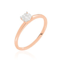 Bague Solitaire Or Rose Dream Diamants