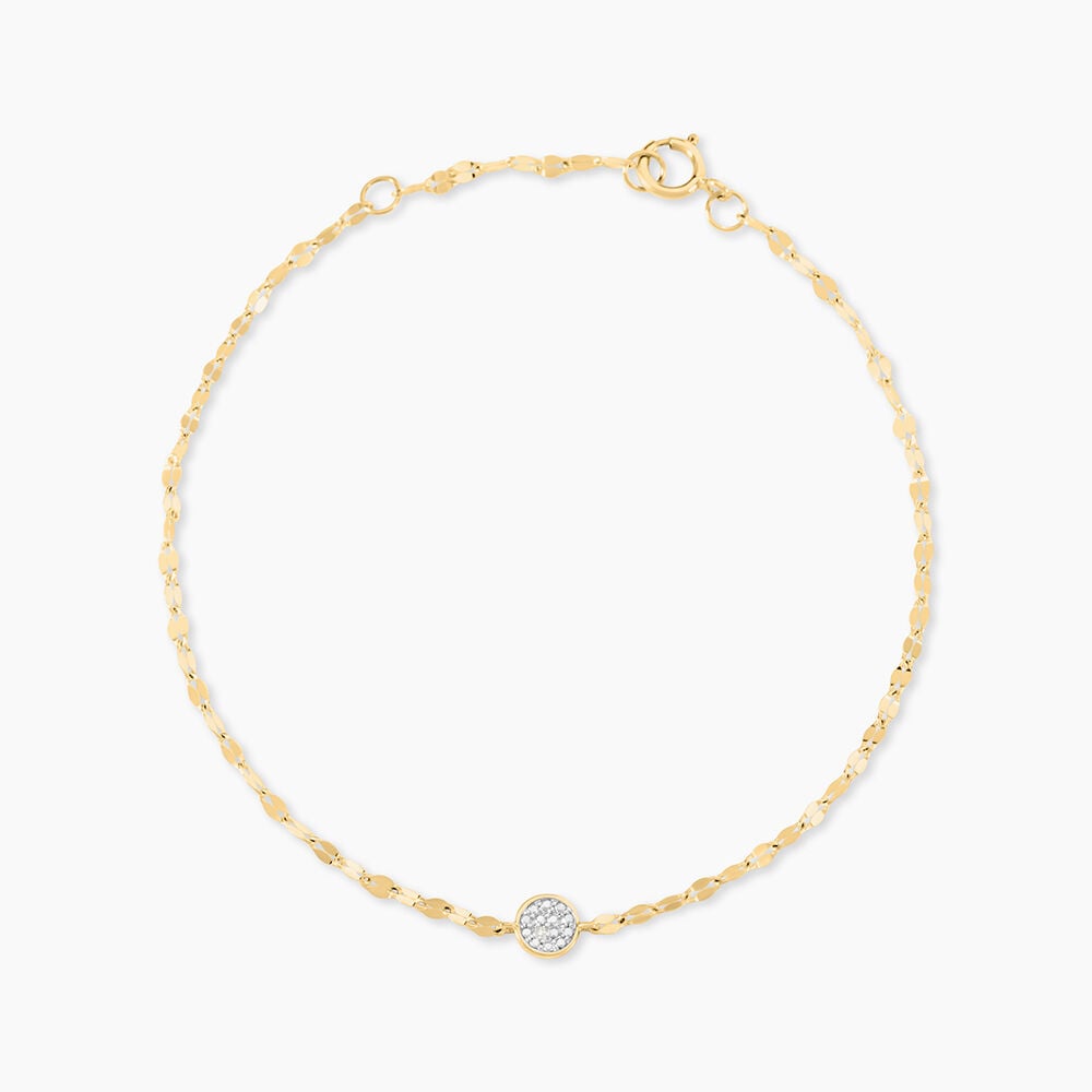 Bracelet Merideth Or Jaune Diamant - Bracelets chaînes Femme | Marc Orian