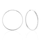 Cr&eacute;oles Argent Blanc Najiha - Cr&eacute;oles Femme | Marc Orian