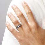 Bague Acier Blanc Jesper - Bijoux fantaisie Homme | Marc Orian