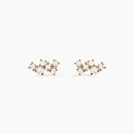 Boucles D'Oreilles Puces Doline Plaqu&eacute; Or Jaune Oxyde De Zirconium - Puces Femme | Marc Orian
